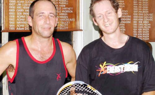 The Erskine brothers, Neil and Nev, played in the final of the Warwick Rose Squash Championships. The Erskine brothers, Neil and Nev, played in the final of the Warwick Rose Squash Championships.